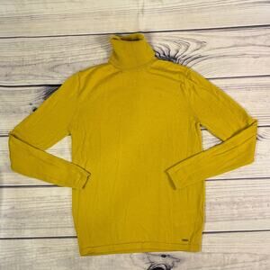 Marciano Women’s Yellow Turtleneck Sweater Wool Prep 90’s Y2K style Nordstrom